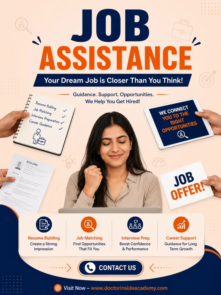 Job Assistance Doctor inside academy