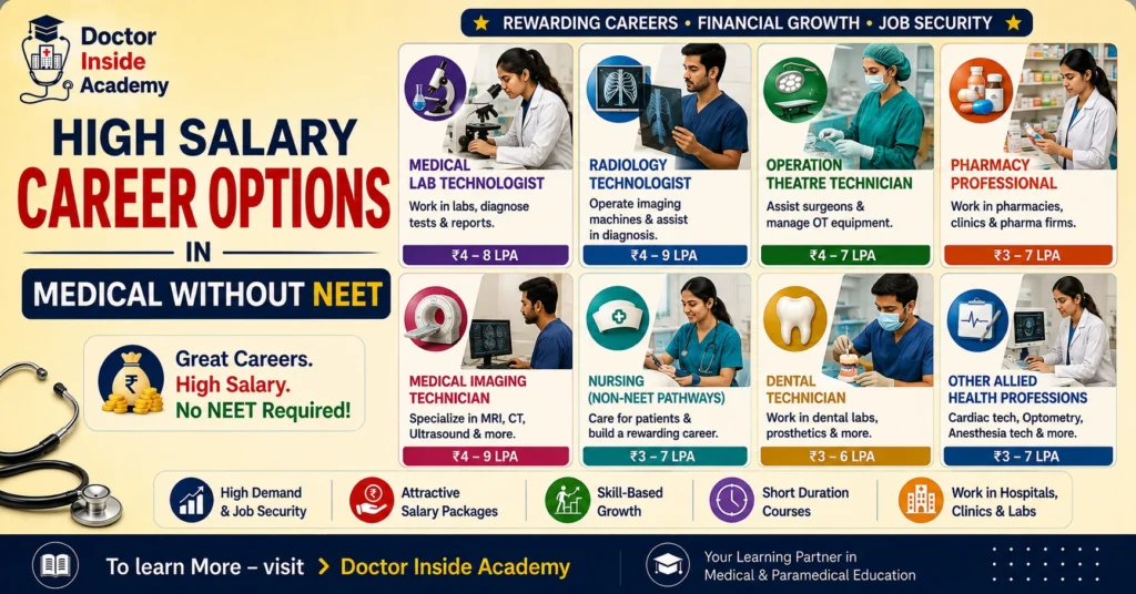 Best High-Salary Medical Jobs Without NEET in 2026